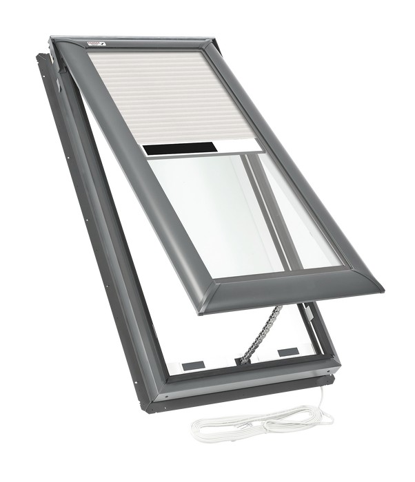 Velux- VCE-Electric Powered "Fresh Air" Skylight  With Solar Shade