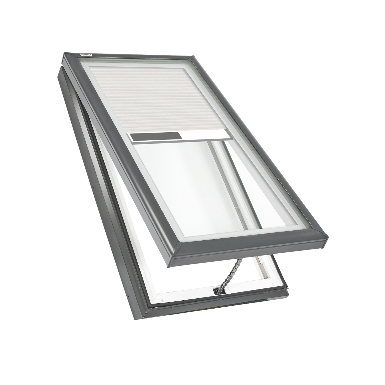 Manual Vented Fresh Air Skylight with Solar Shades